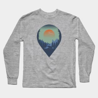 pine trees - forest nature Long Sleeve T-Shirt